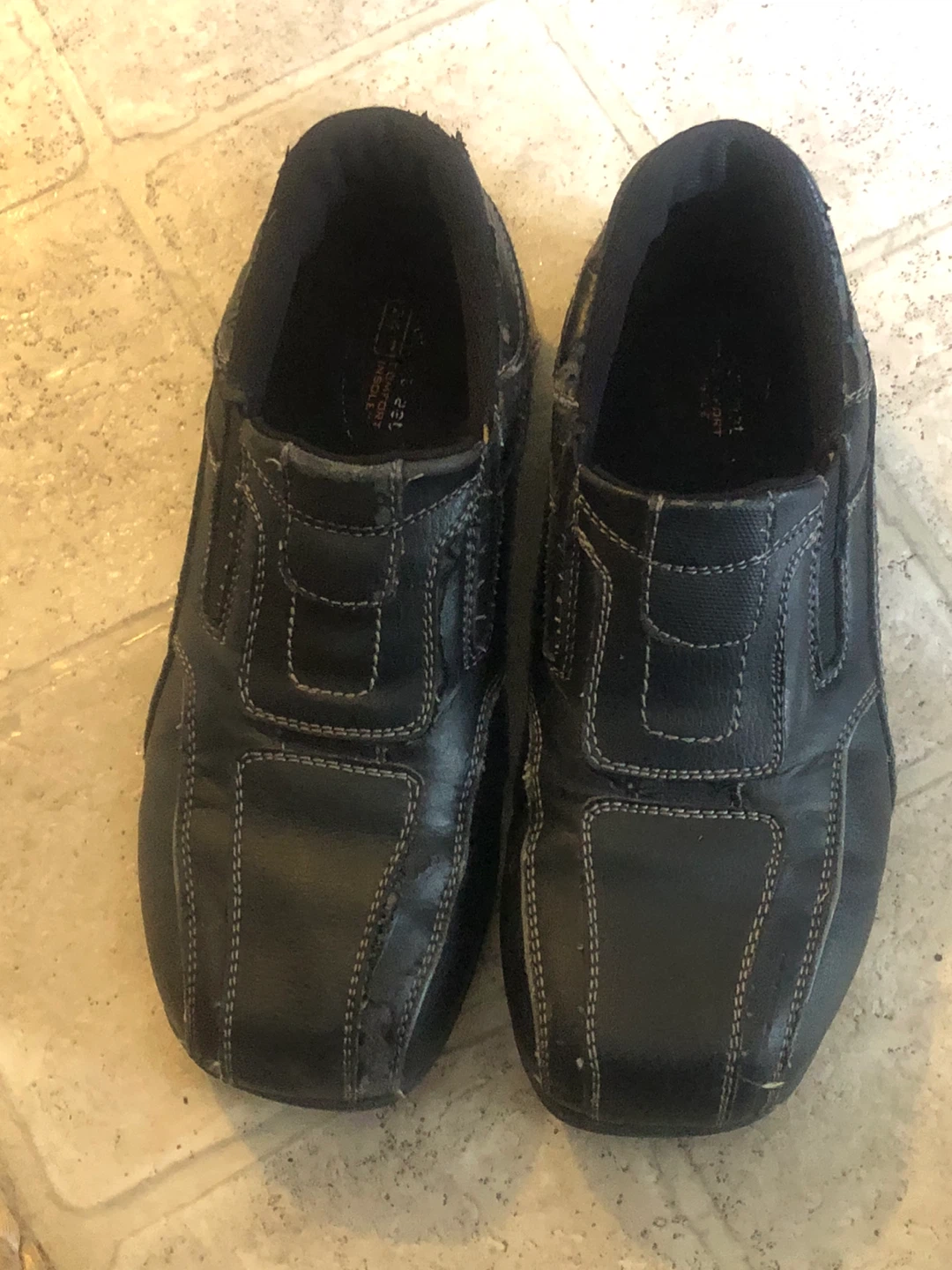 ⚽️ FREE Safe T Step Black Slip-On Shoes - Size 6.5 - photo 3
