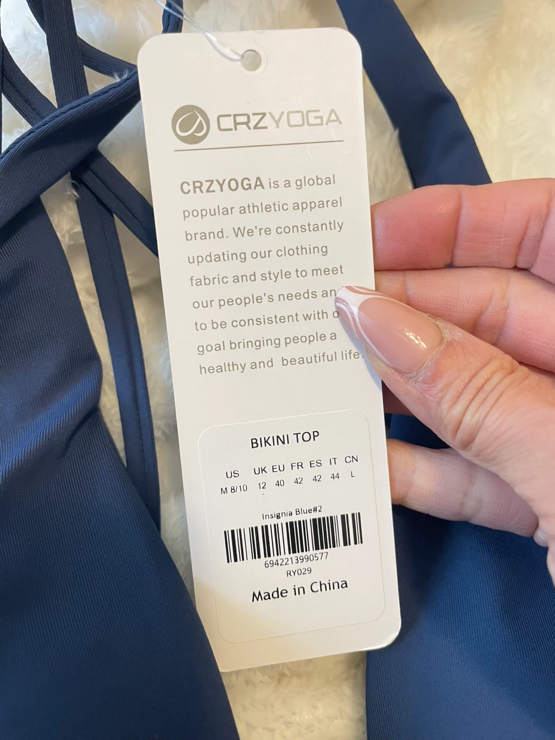 ⚽️ NWT CRZYOGA Sports Bra Top Size M (8/10) - photo 3