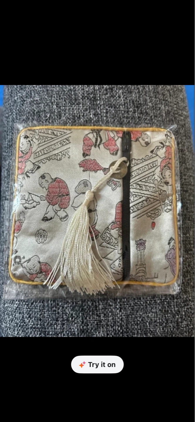 Small Embroidered Pouch with Tassel⚽️ - photo 2