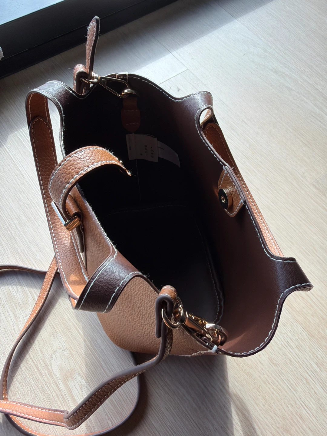 TargetBrown Leather Bucket Bag - photo 2