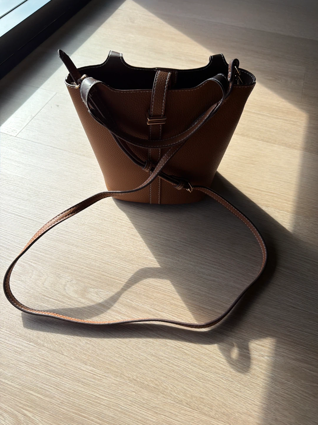 TargetBrown Leather Bucket Bag