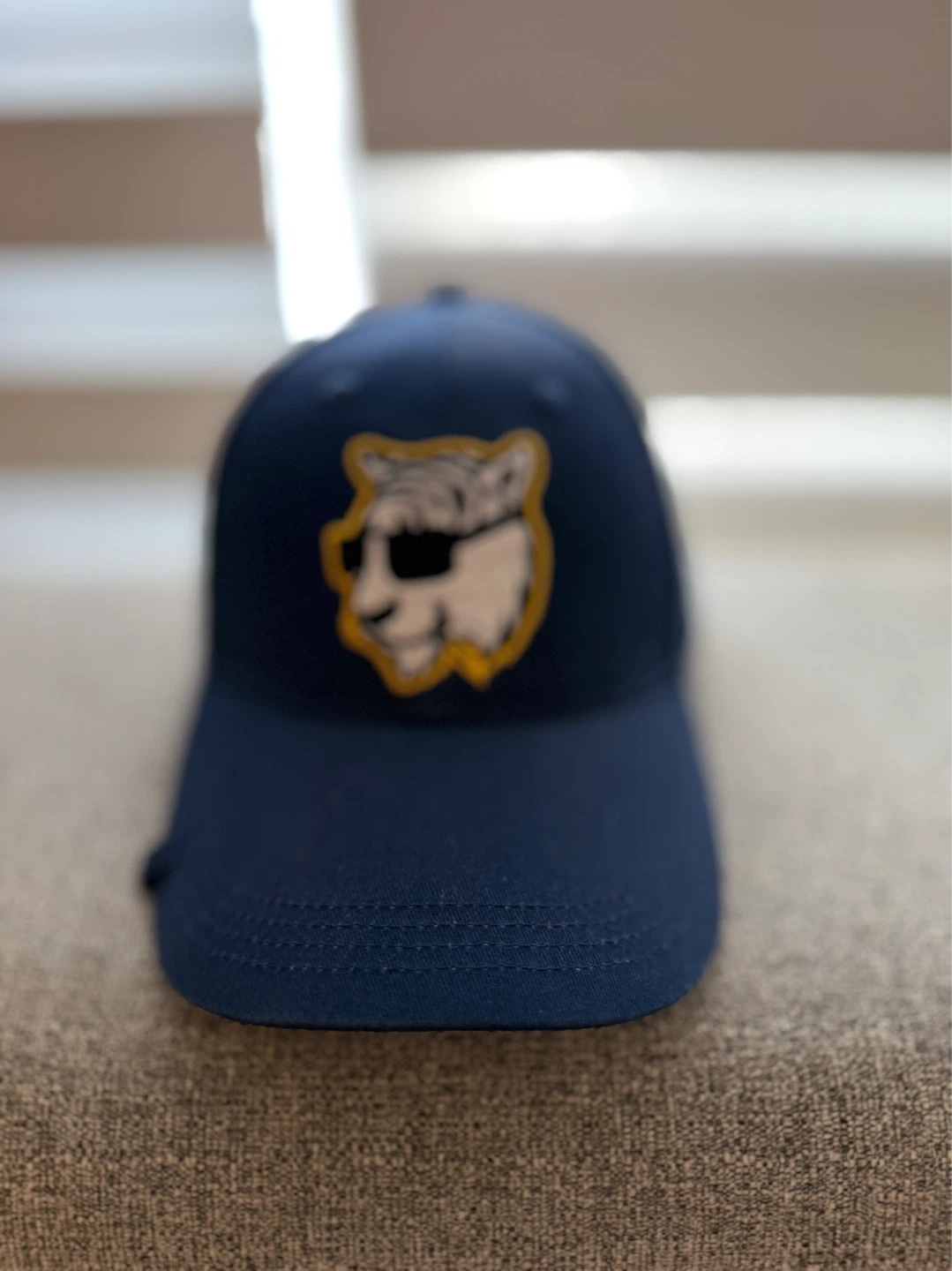 Navy Blue Baseball Cap with Sunglasses Tiger Logo