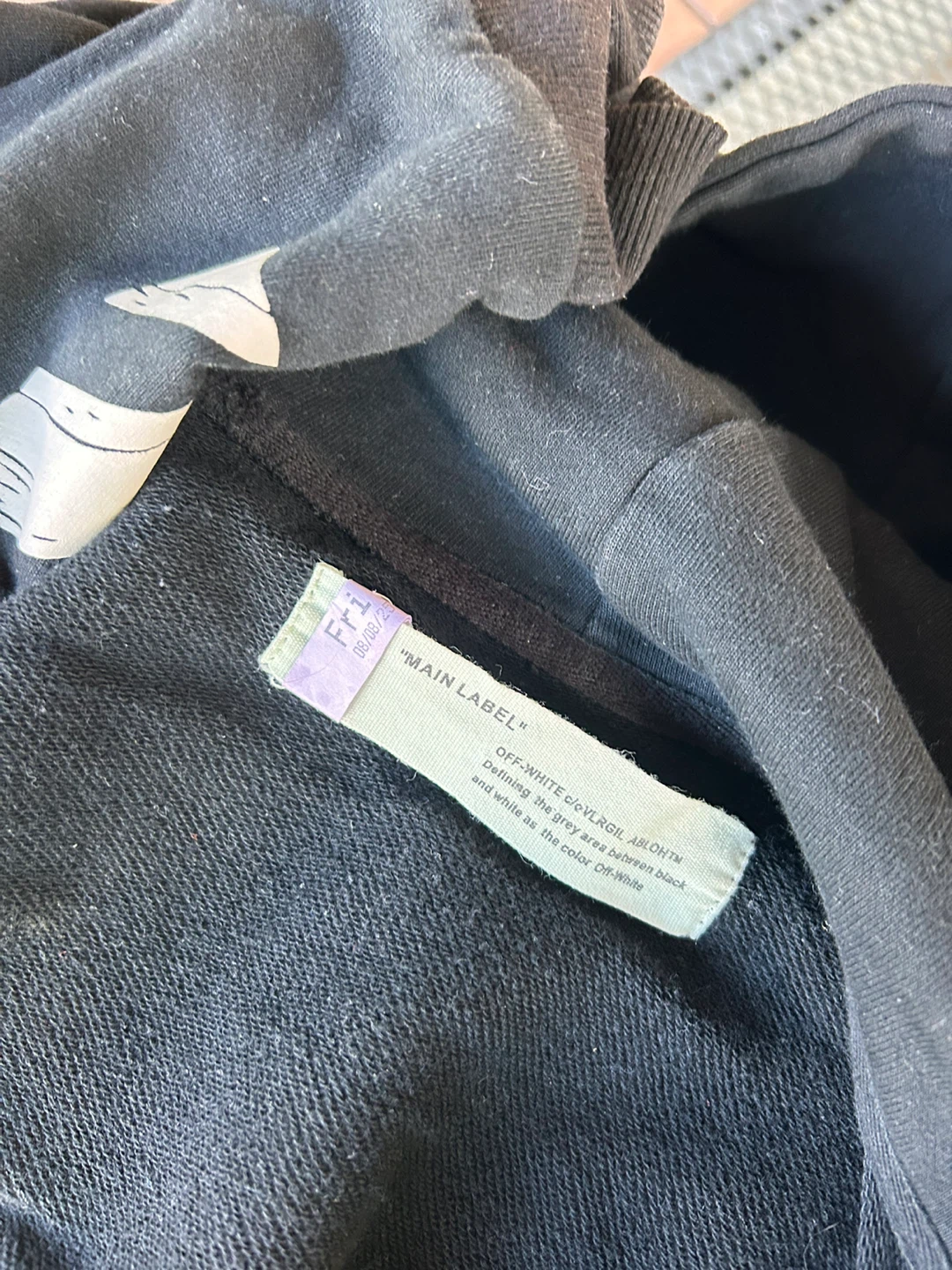 OFF-WHITE "Seeing Things" Black Hoodie - photo 4