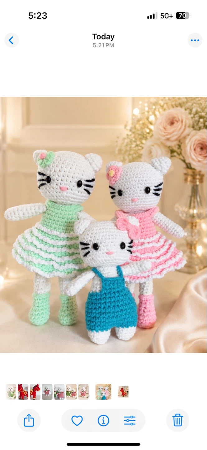 Hand-crocheted toys