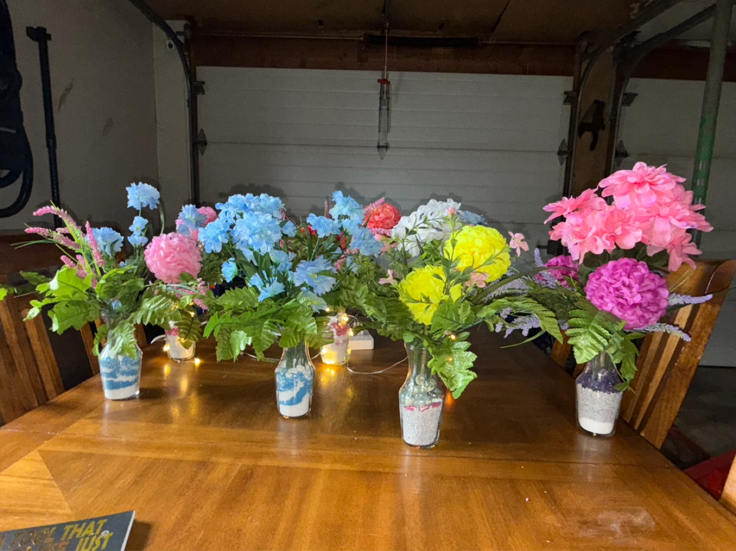 Handmade Resin Charms tote bags & illuminated flowers - photo 3