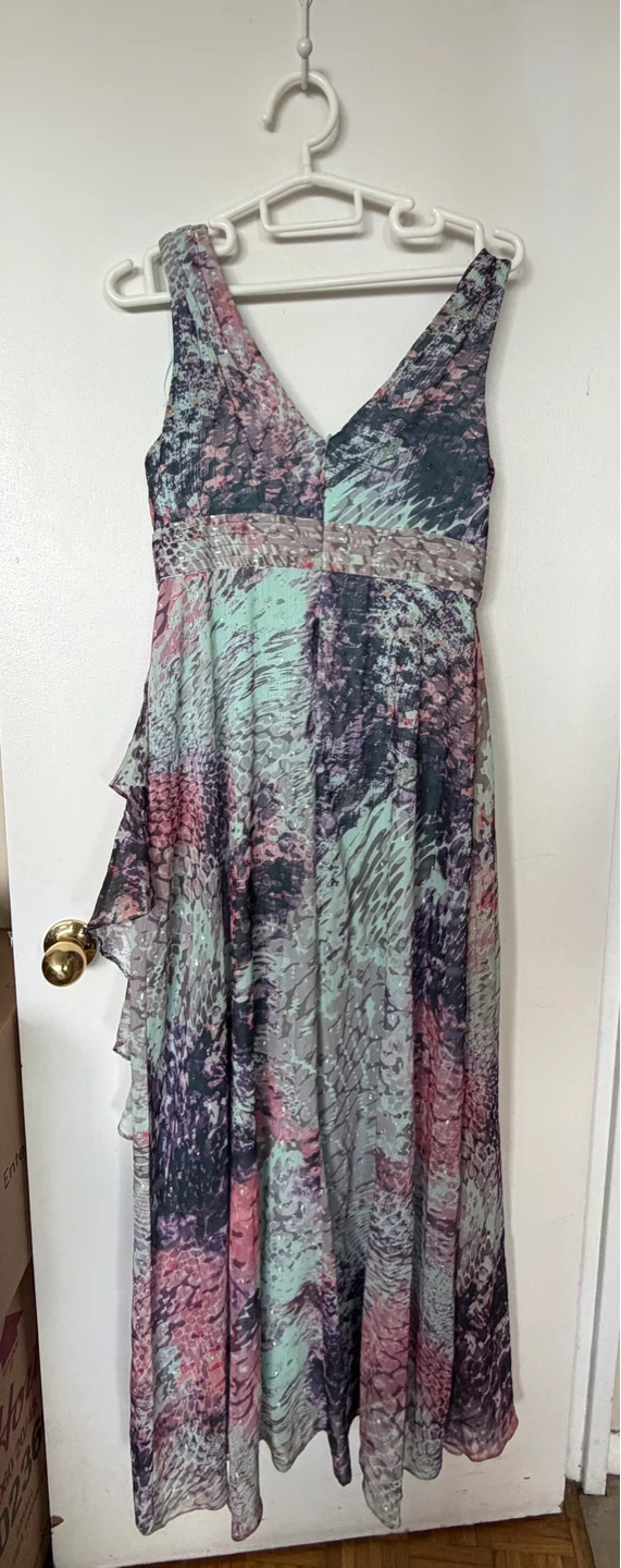 Women's Multi-color Printed Maxi Dress - photo 4