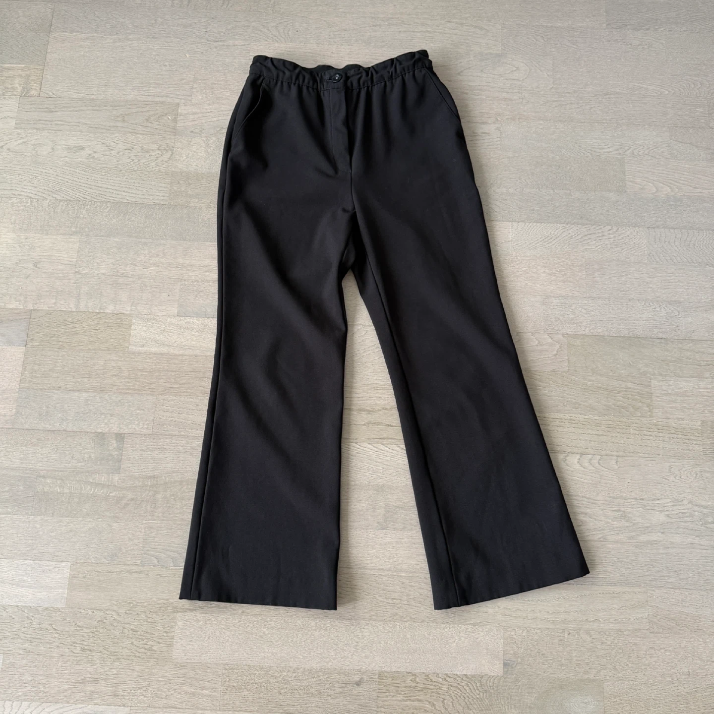 Black Wide Leg Slacks Pants