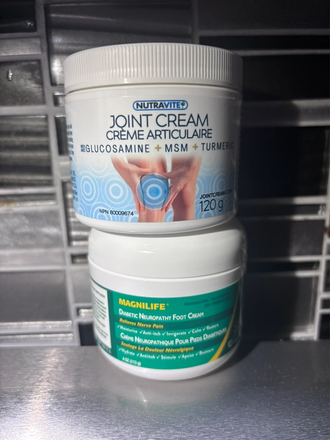 NutraVite Joint Cream & Magnilife Diabetic Neuropathy Foot Cream