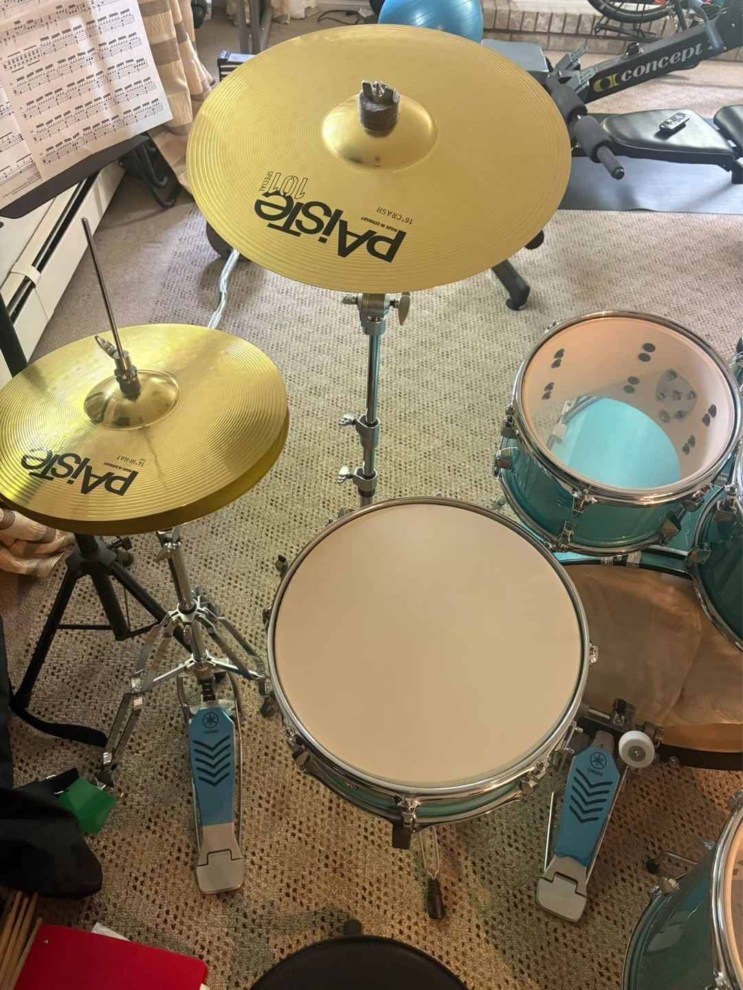 Pearl Drum Set - Turquoise Glitter - photo 3
