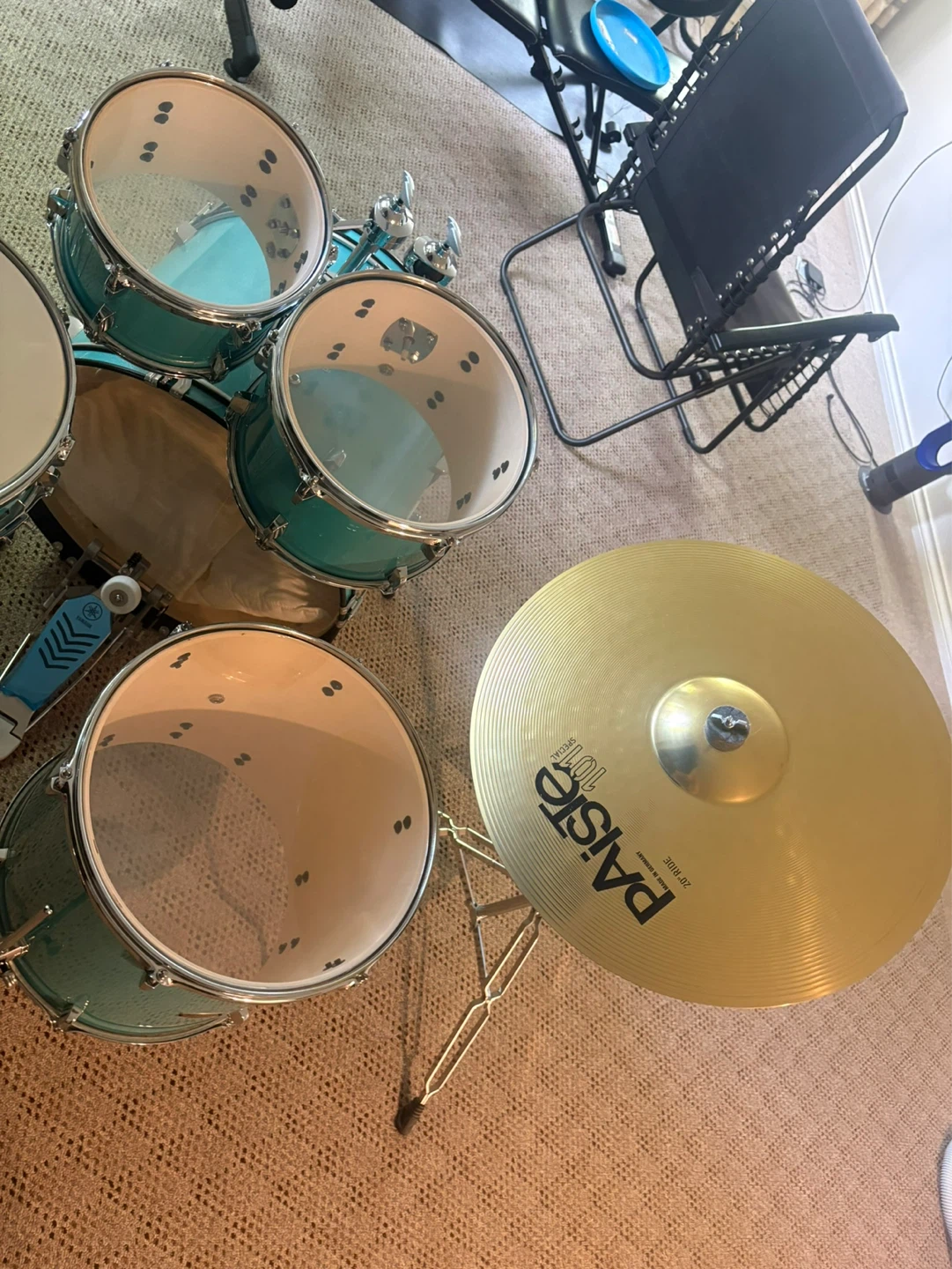 Pearl Drum Set - Turquoise Glitter - photo 4