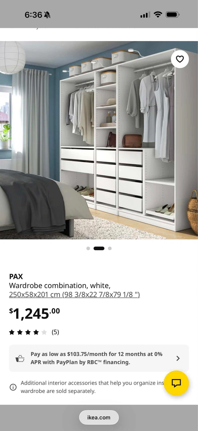IKEA PAX Wardrobe Combination White - photo 4