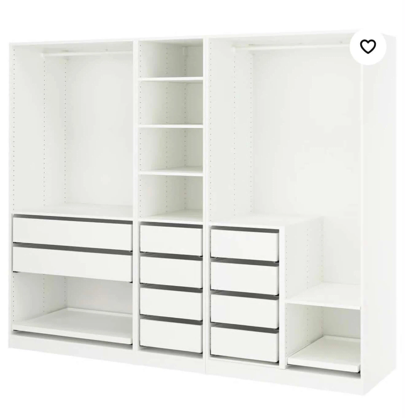 IKEA PAX Wardrobe Combination White - photo 2