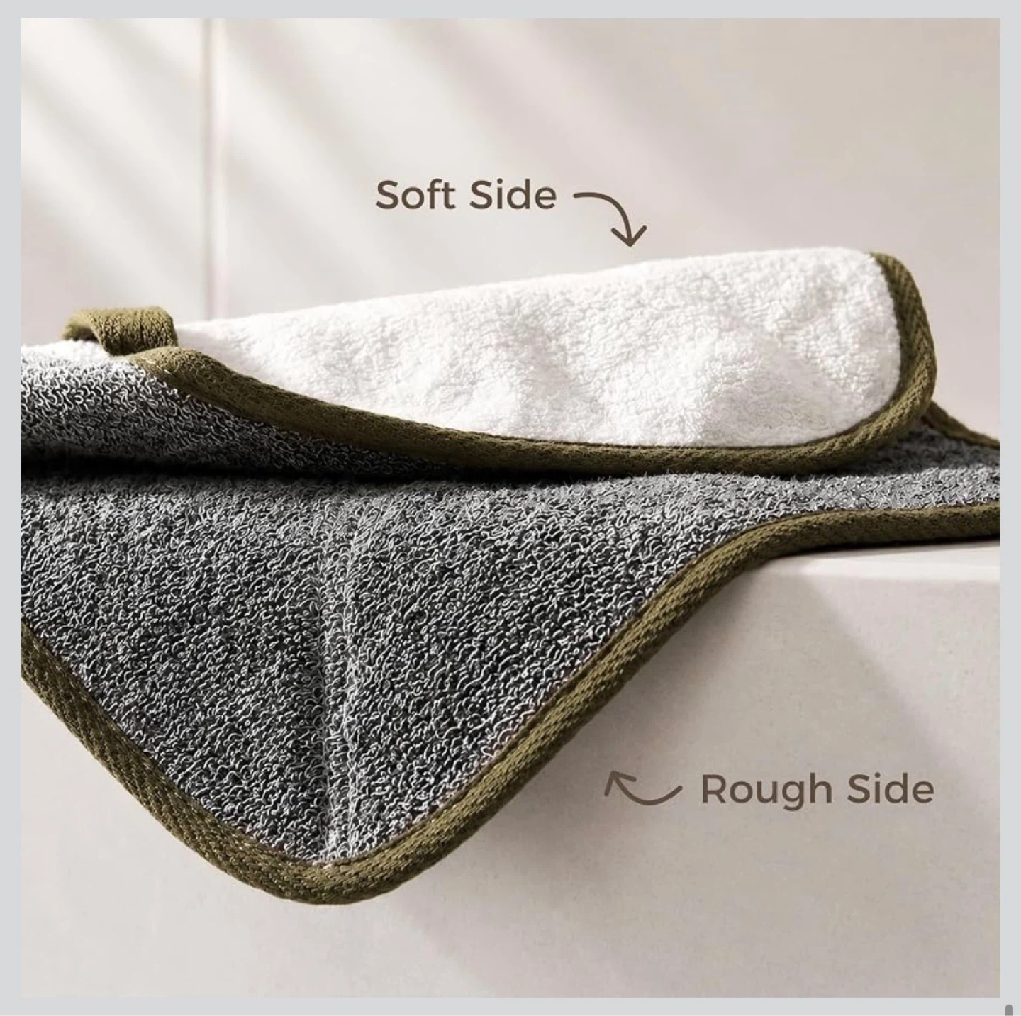 ⚽️ New Dual-Sided Exfoliating & Cleansing Cloths (Set of 2) - photo 4