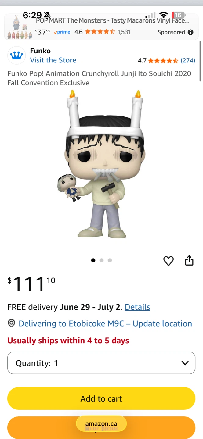 Funko Pop! Animation Junji Ito Souichi #855 - photo 3