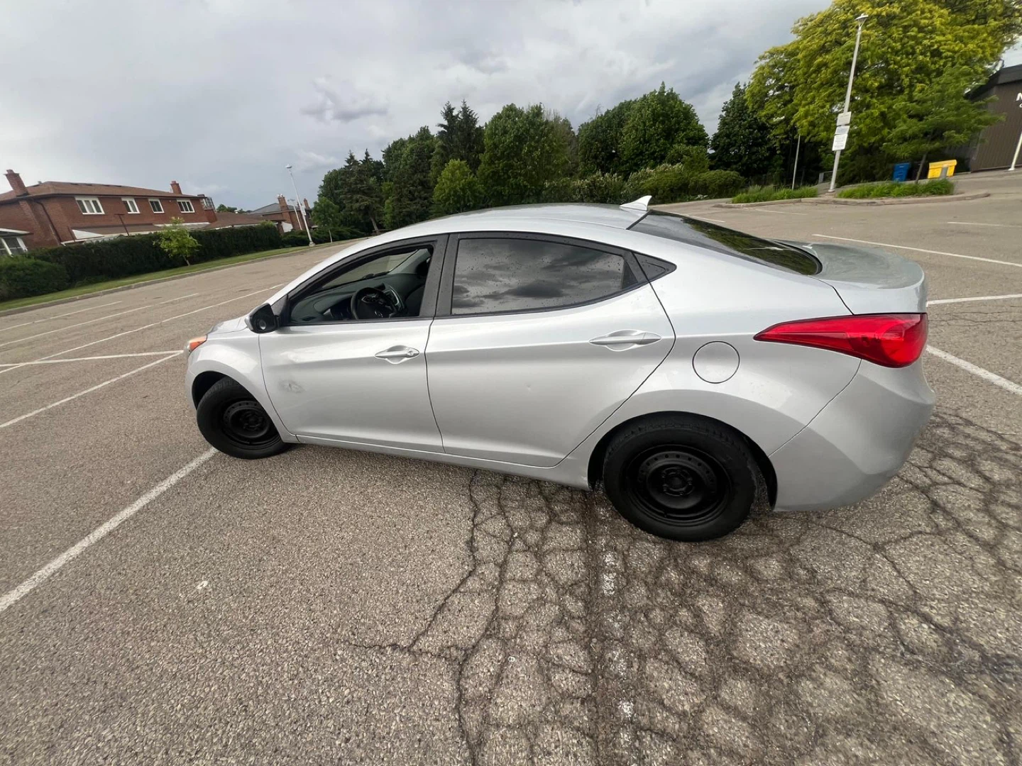 Silver Hyundai Elantra