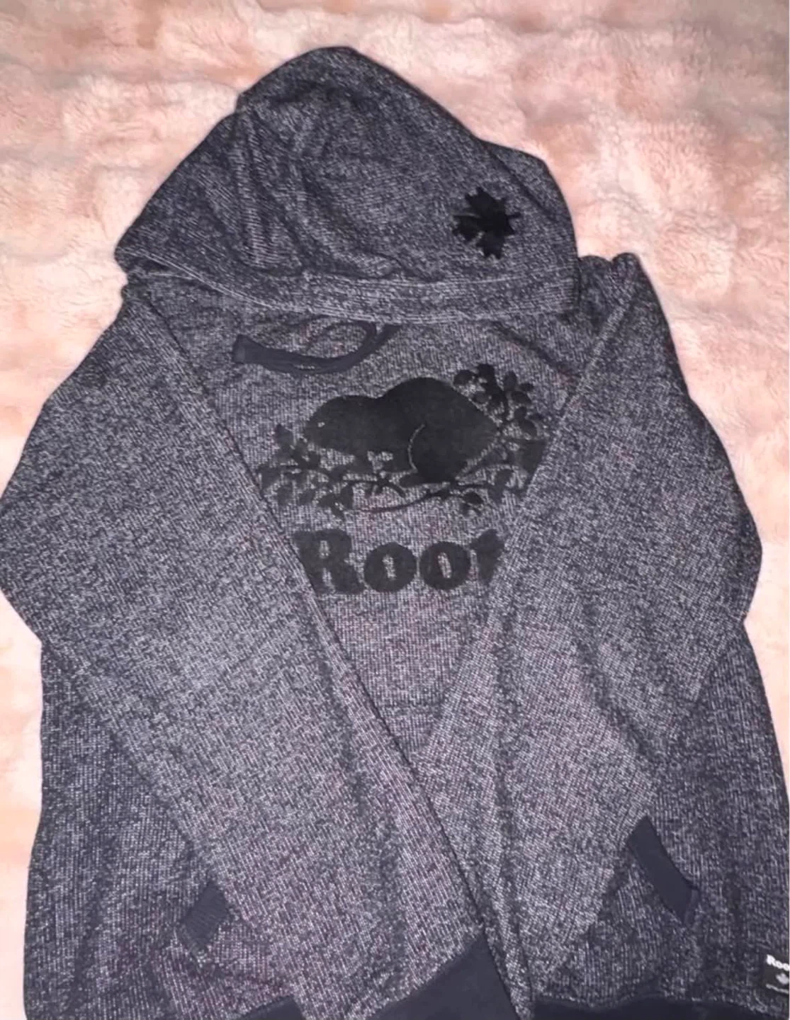 Roots Hoodie and Sweatpants Set Small Black - photo 2