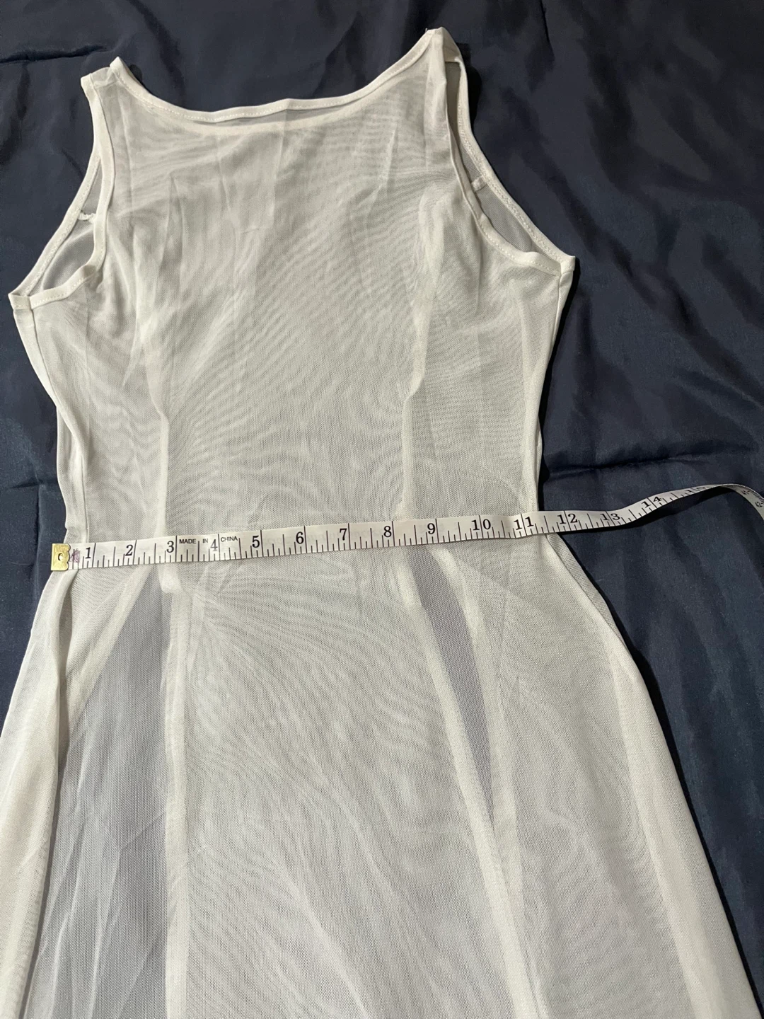 White sheer maxi dress cover-up - photo 4