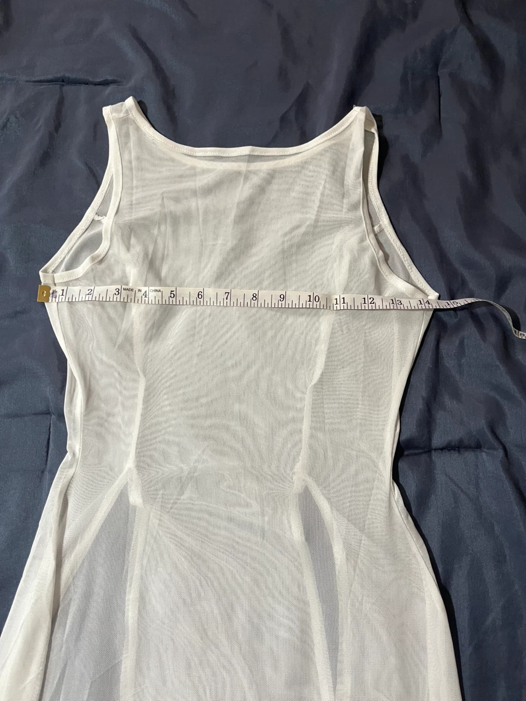 White sheer maxi dress cover-up - photo 3