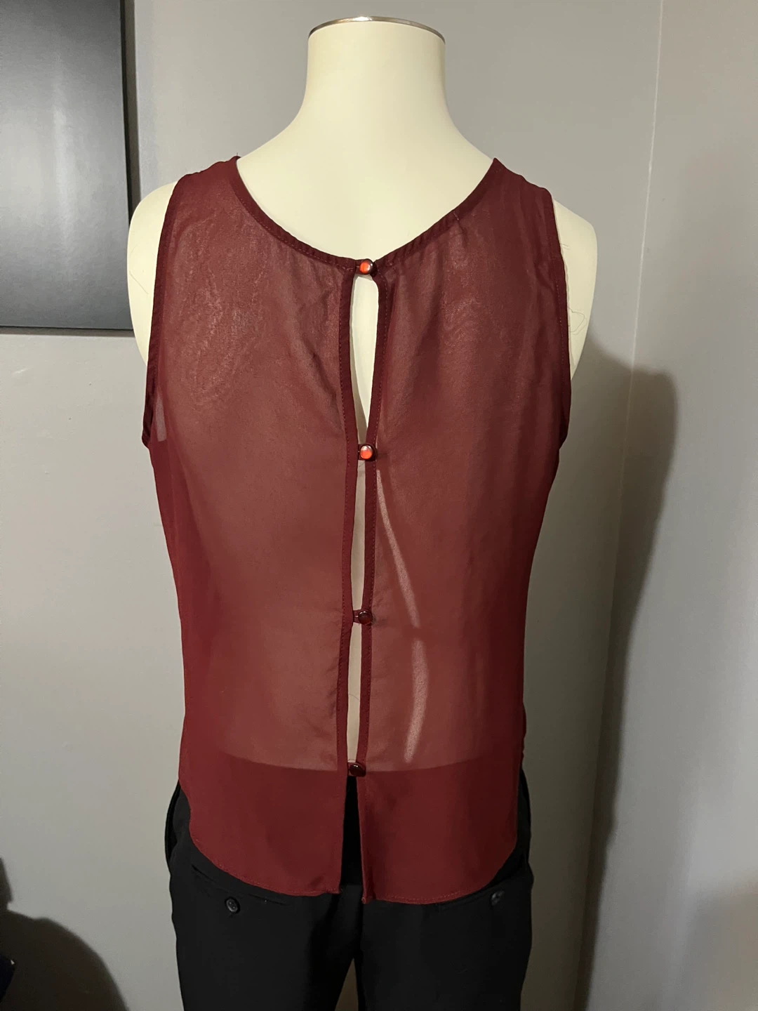 Small size Sheer Embellished Collar Blouse - photo 5