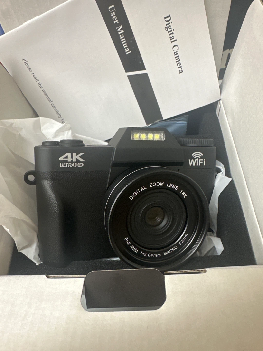 4K Ultra HD Digital Camera with 16x Zoom and WiFi - photo 2