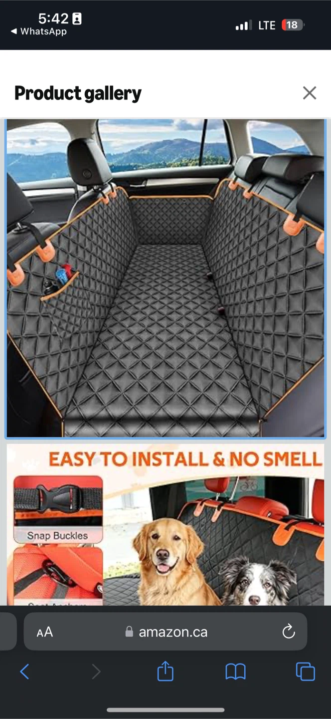 Waterproof Car Seat Cover for Dogs