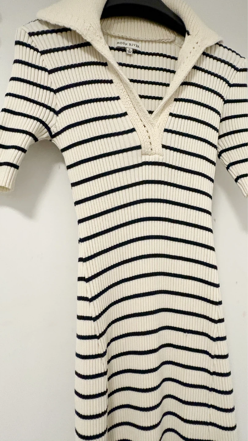 Moon River Striped Knit Dress - photo 2