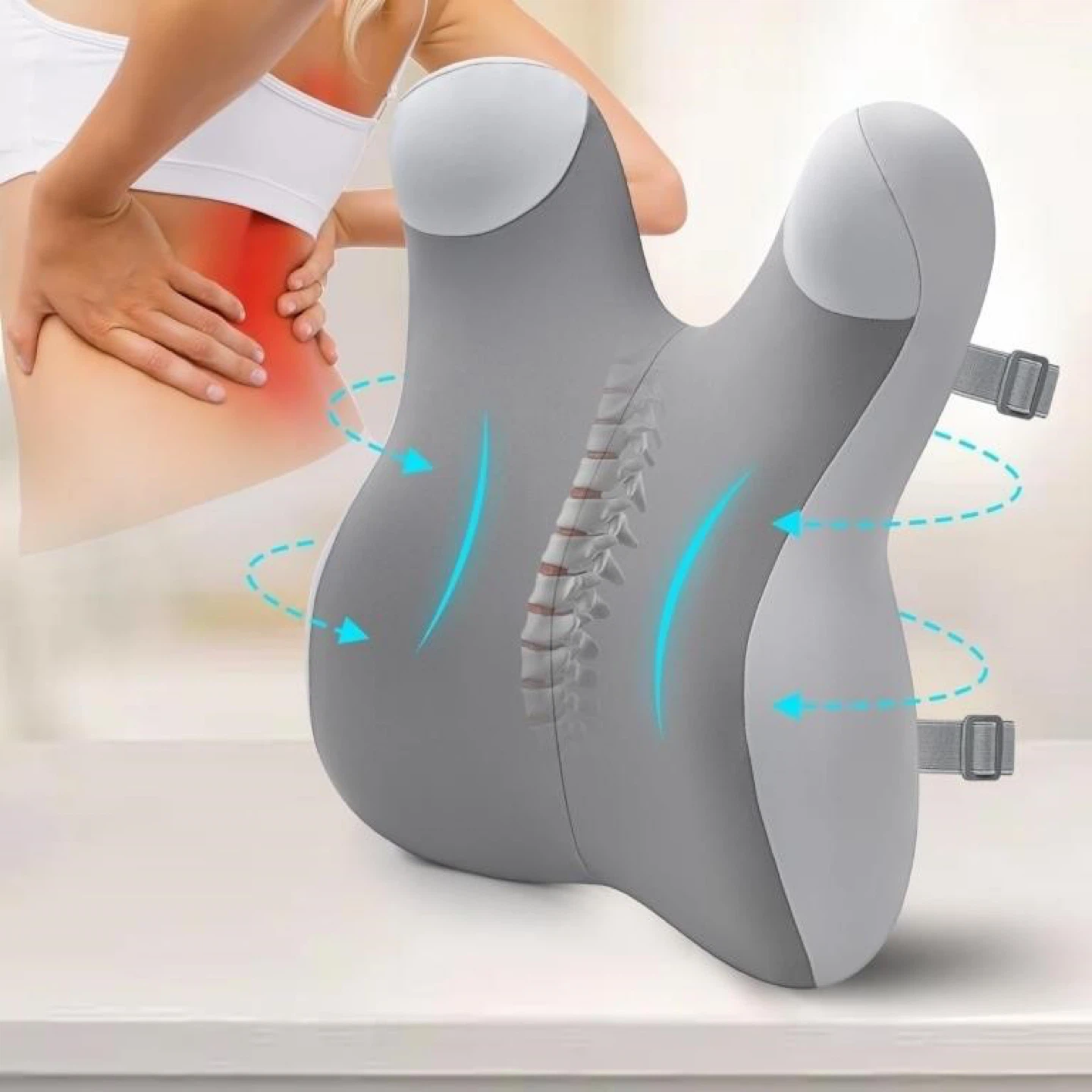 Aletu Back Support Pillow