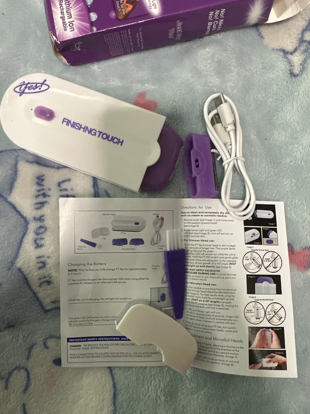 ⚽️ Finishing Touch Yes Lithium Ion Rechargeable Hair Remover - photo 2