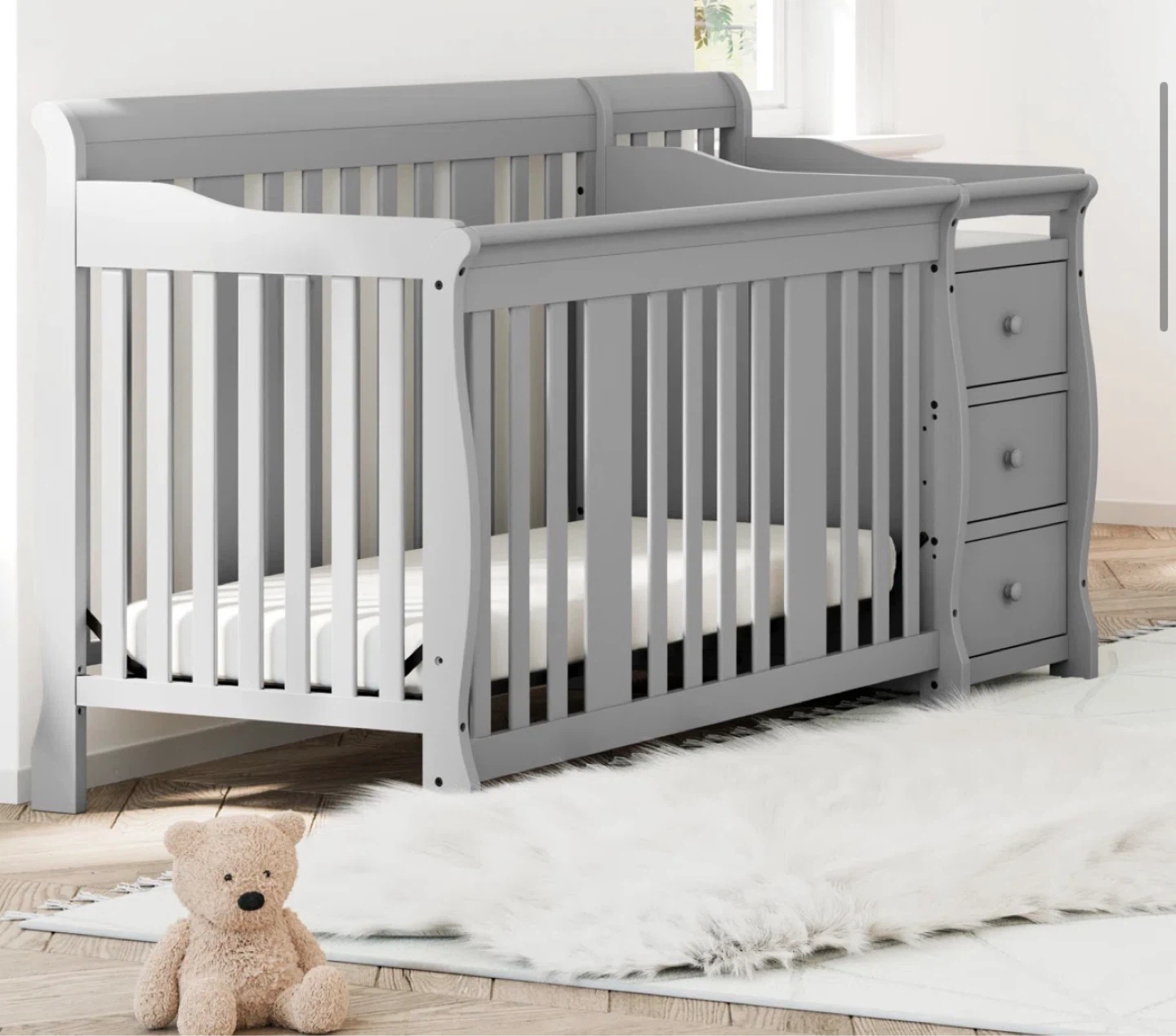 Storkcraft Portofino 5-in-1 Convertible Crib and Changer - photo 4