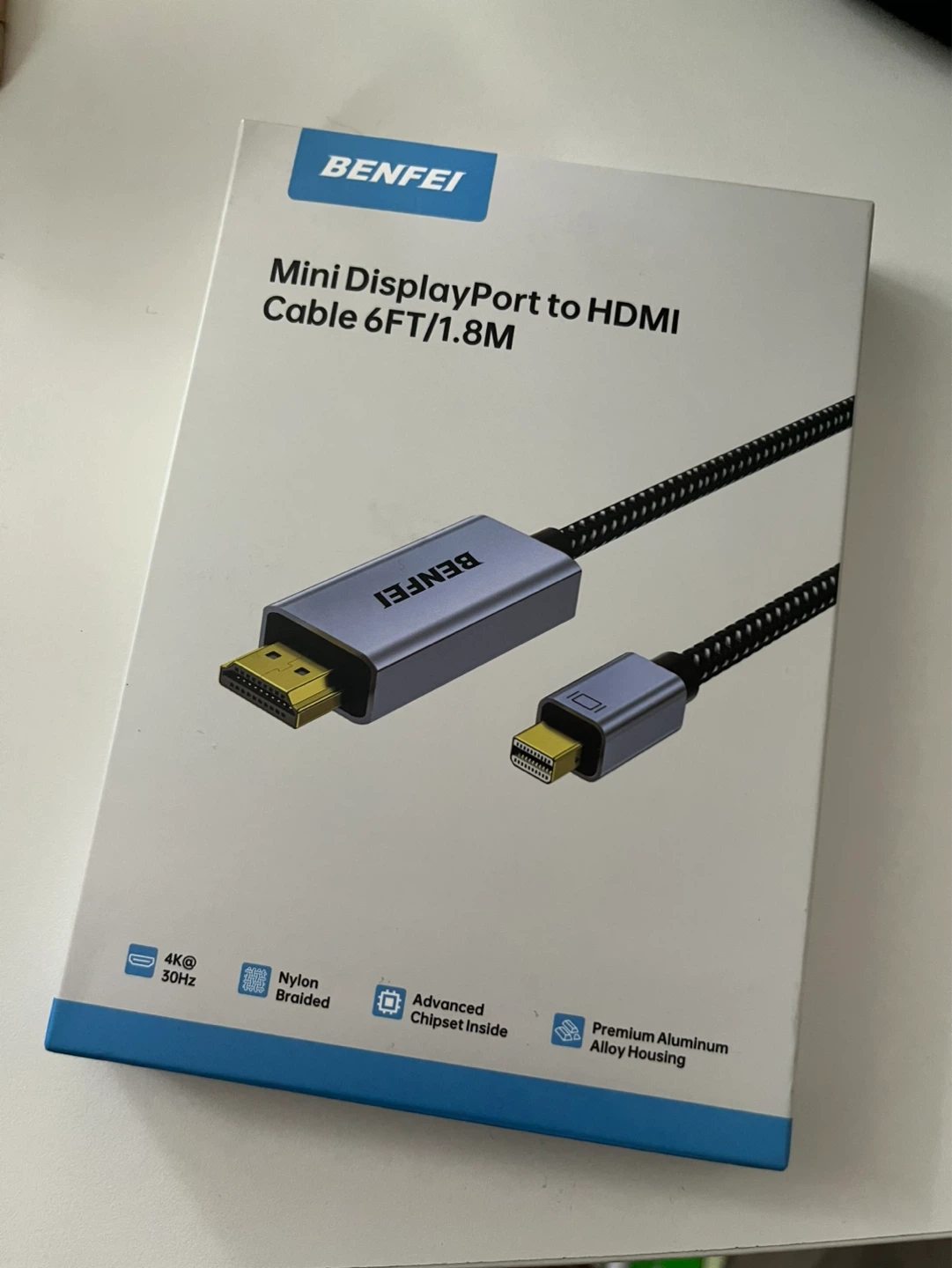 BENFEI Mini DisplayPort to HDMI Cable 6ft