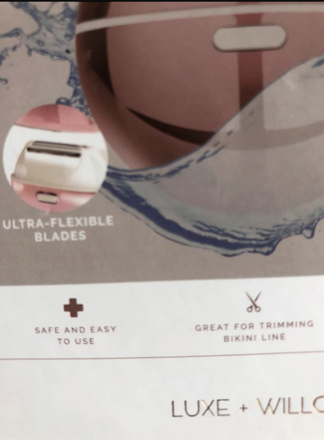 ⚽️  NEW Luxe + Willow Sleek Rechargeable Shaver - Rose Gold - photo 5