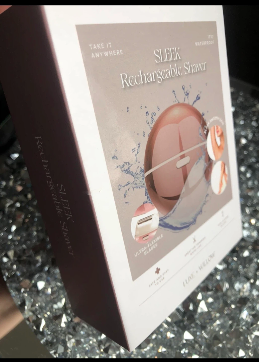 ⚽️  NEW Luxe + Willow Sleek Rechargeable Shaver - Rose Gold - photo 4