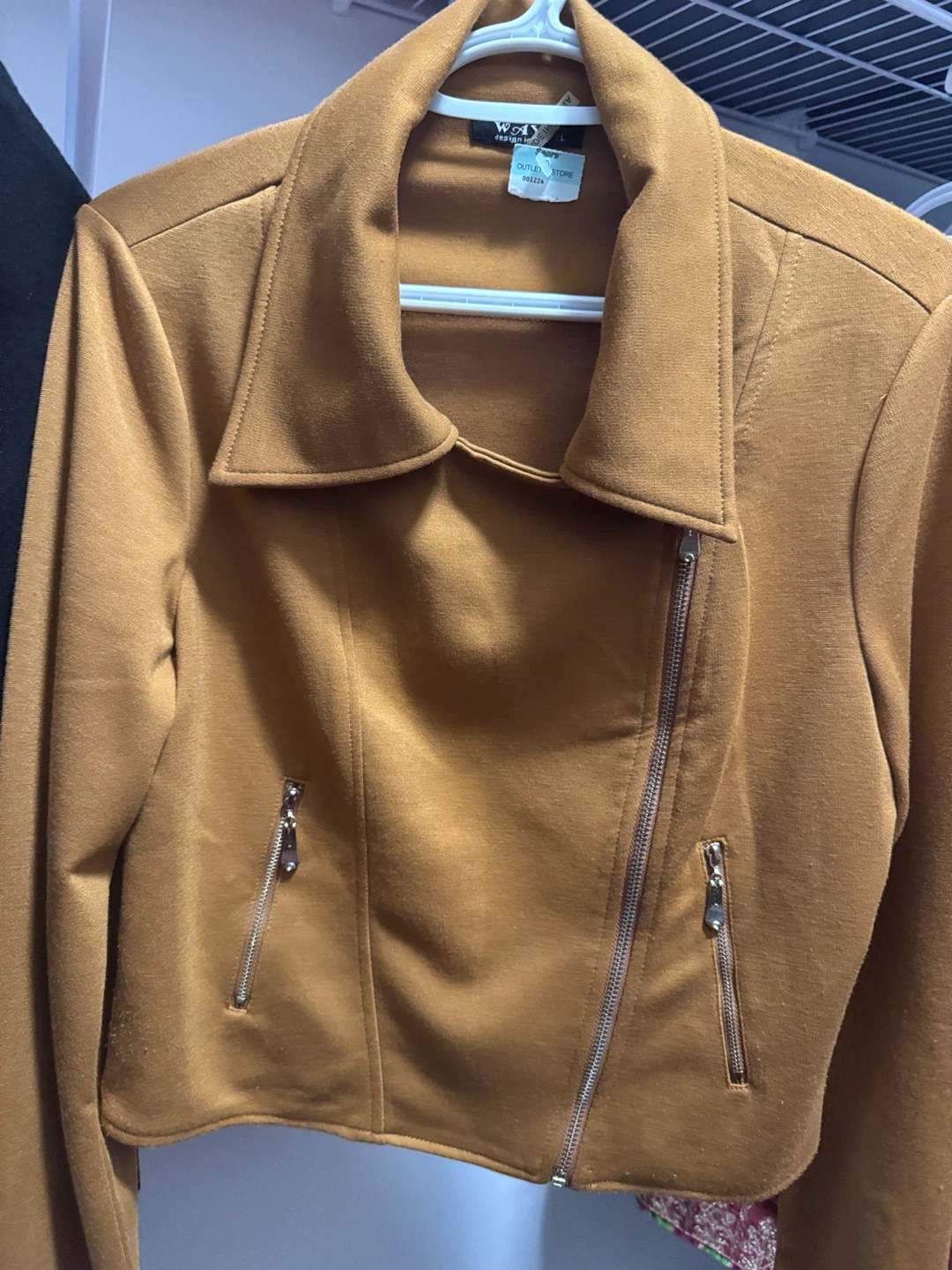 WXY Design Faux Suede Biker Jacket