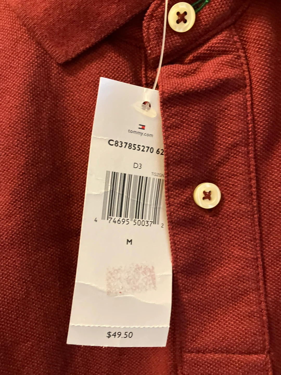 Tommy Hilfiger Men's Red Polo Shirt - photo 4