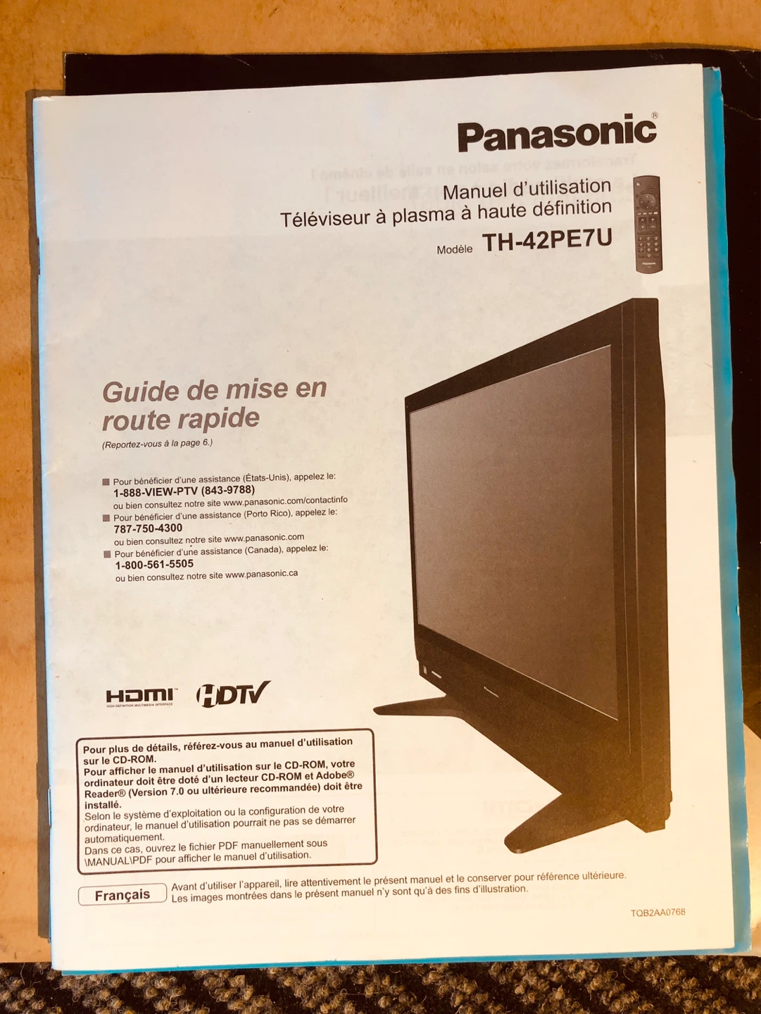 Panasonic TH-42PE7U 42" High Definition Plasma Television - photo 4