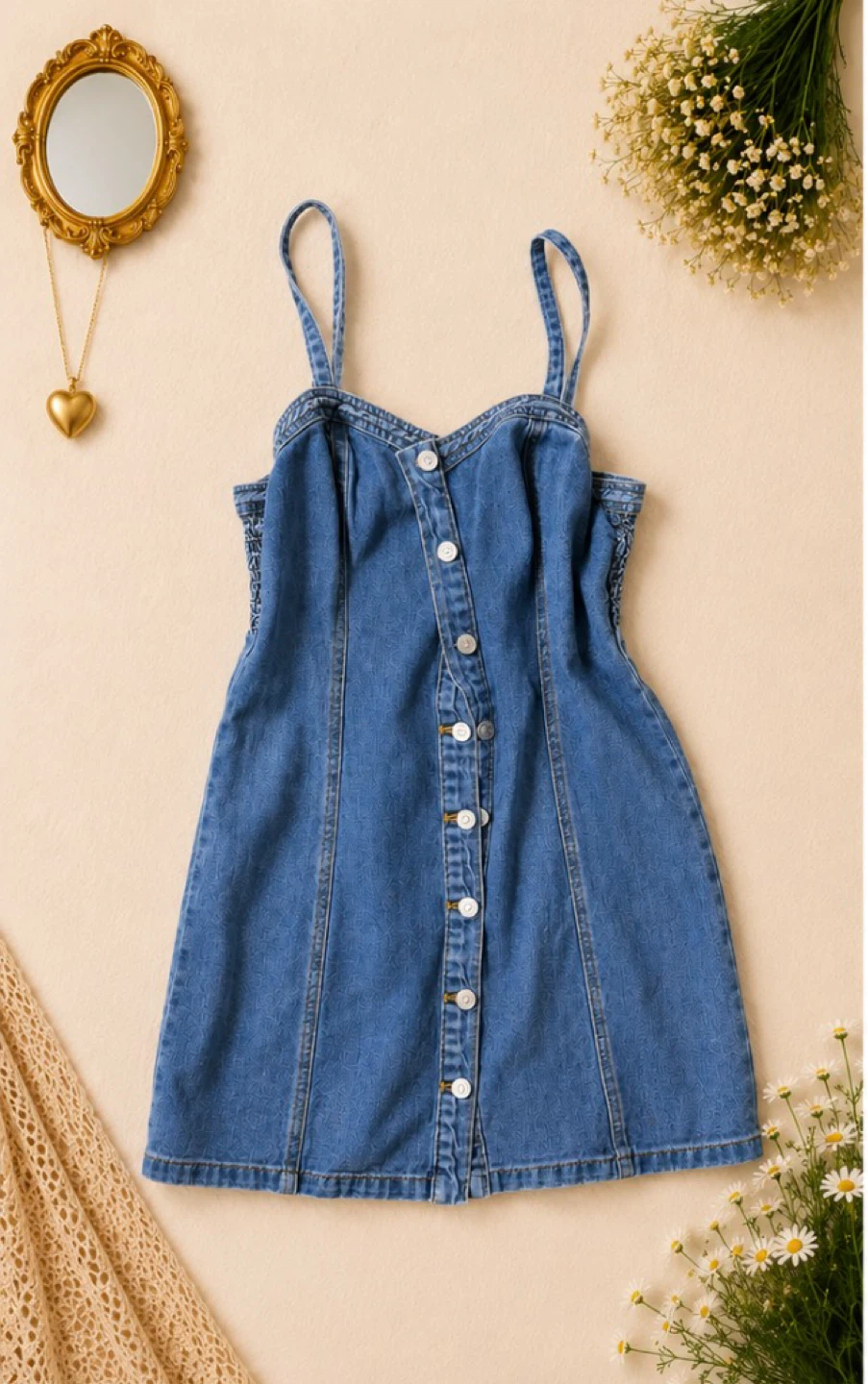 PacSun Denim Button Front Top/Dress – Size Small
