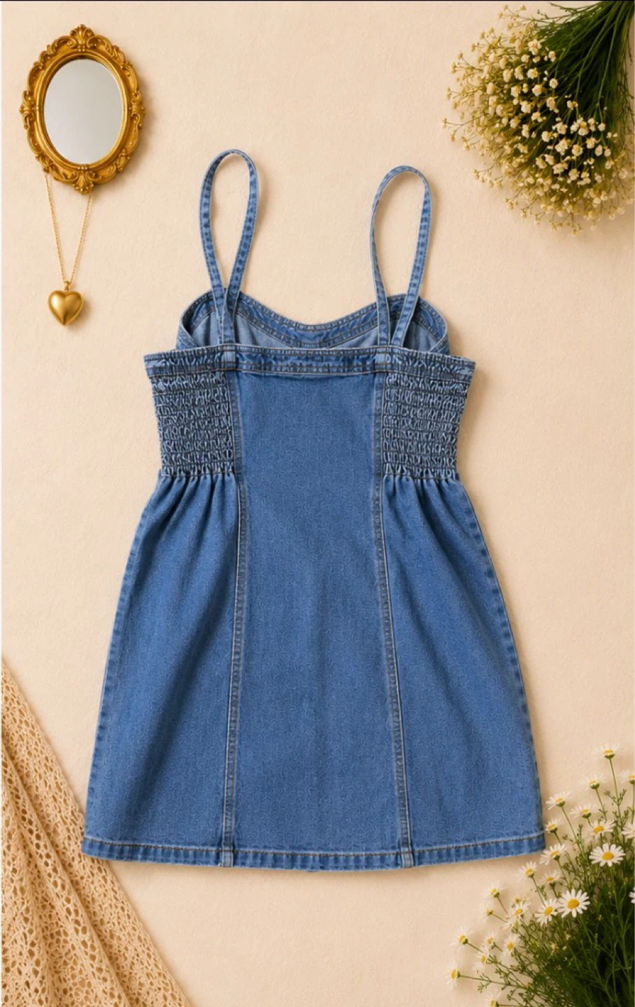 PacSun Denim Button Front Top/Dress – Size Small - photo 2