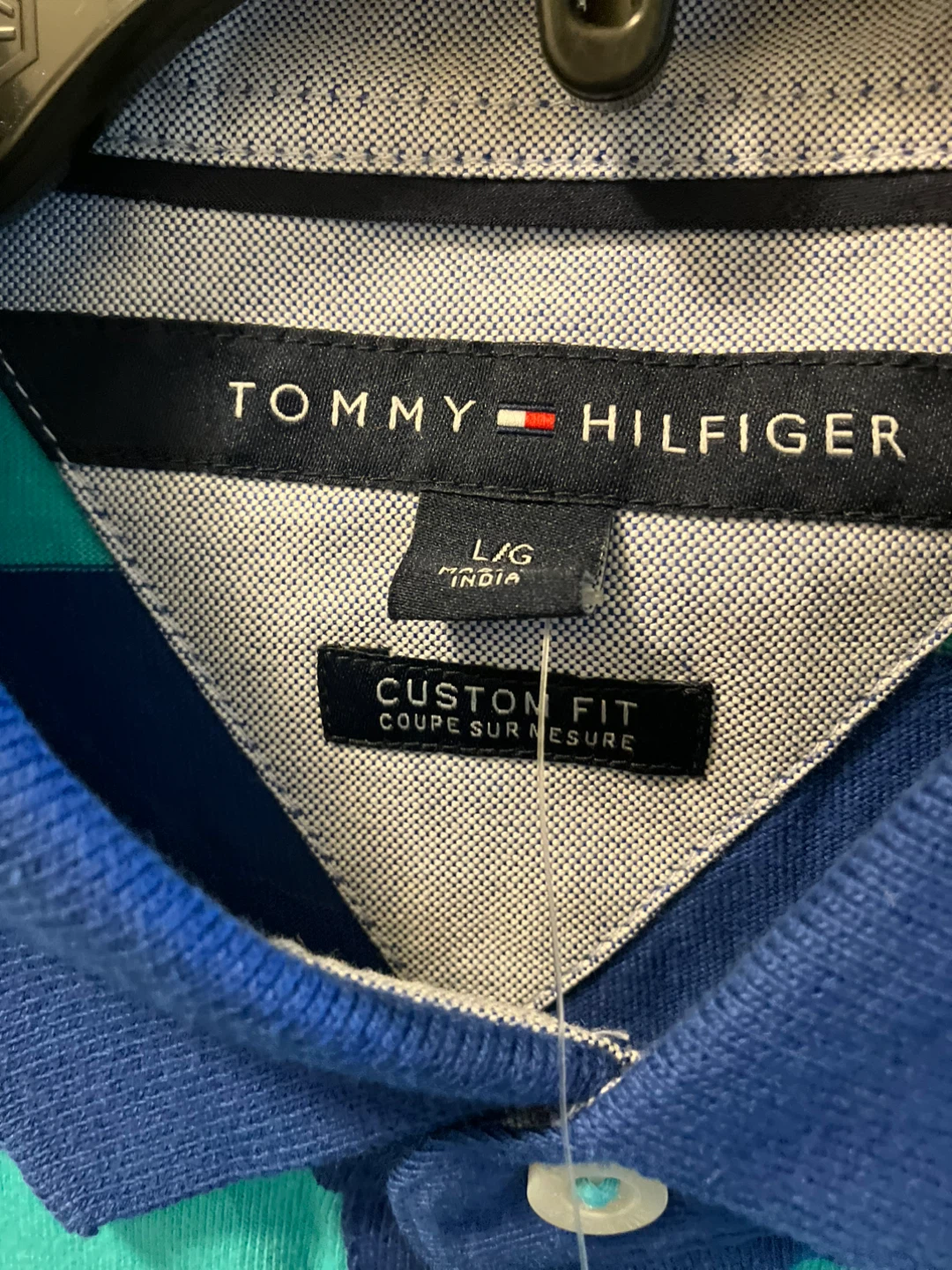 Tommy Hilfiger Custom Fit Striped Polo Shirt - Size L - photo 3