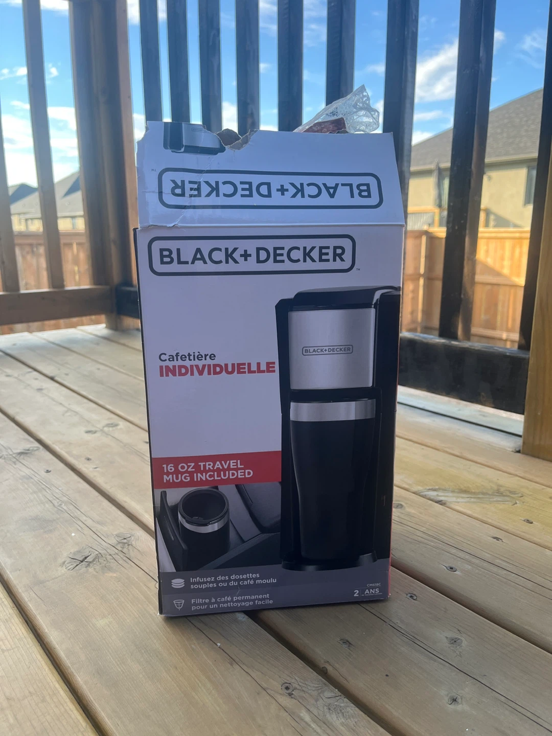 BLACK+DECKER Single Serve Coffee Maker with Travel Mug