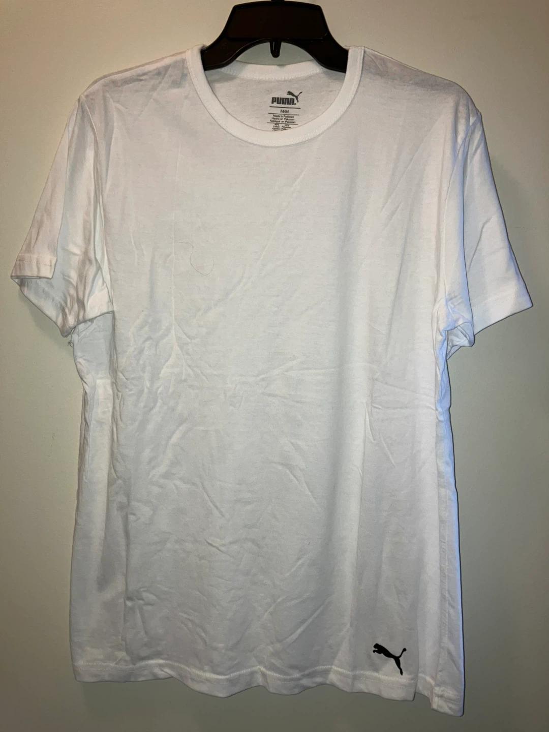 Puma White T-Shirt - Size M/M