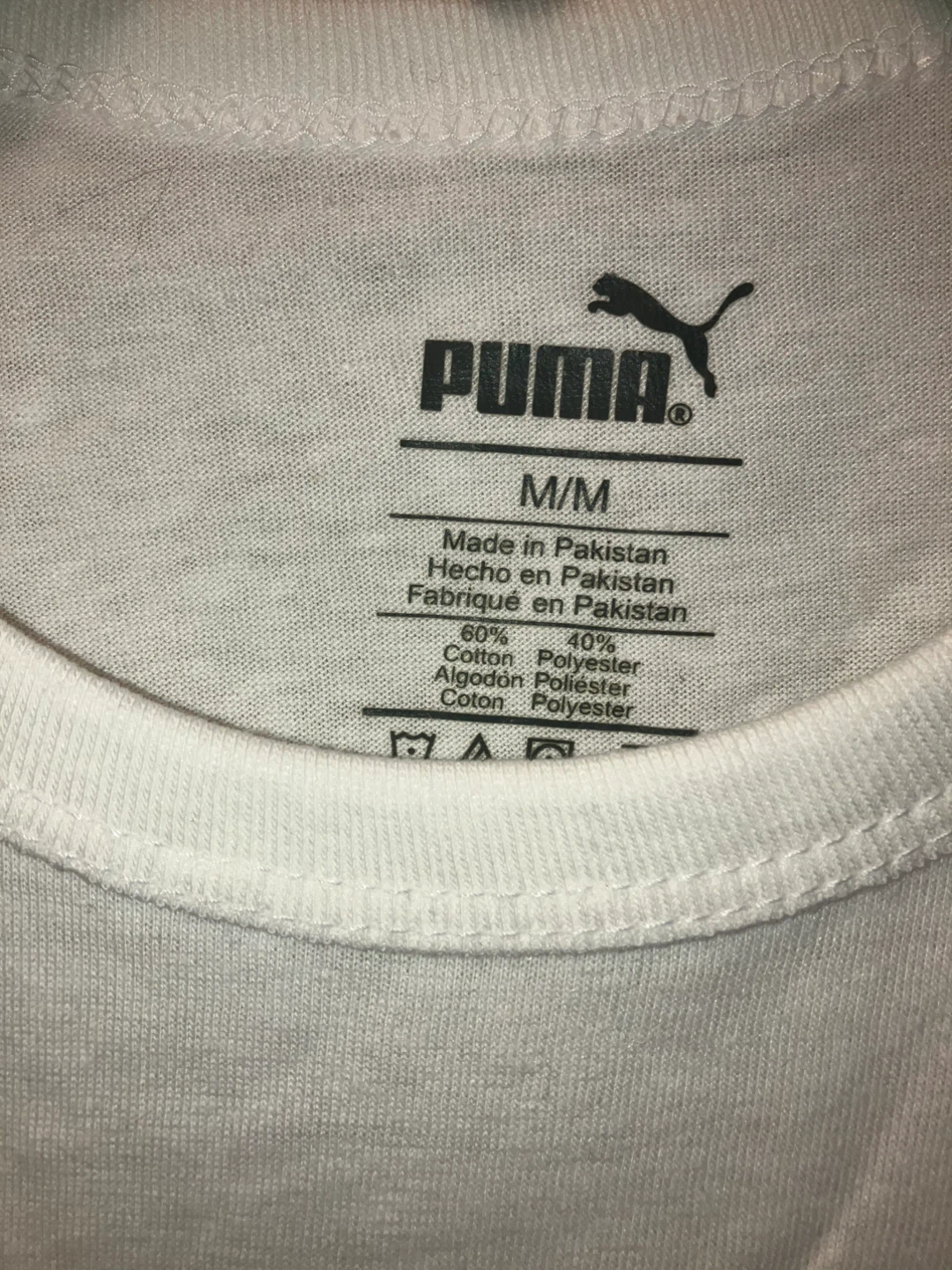 Puma White T-Shirt - Size M/M - photo 2