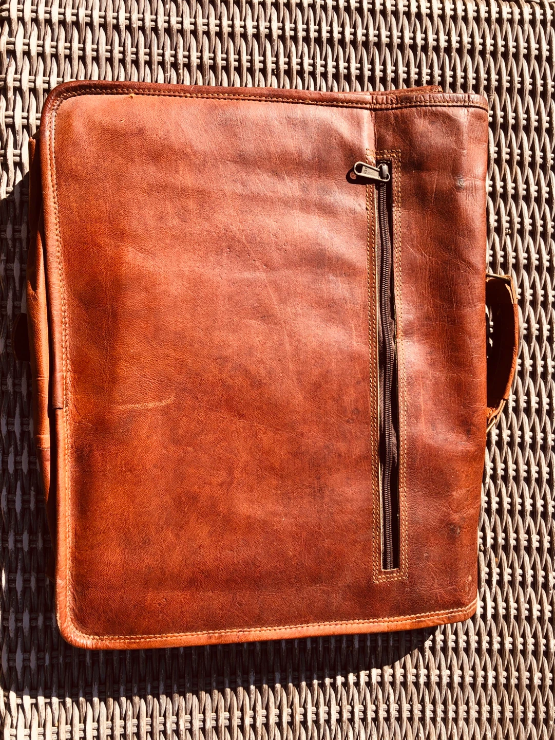 Brown Leather Messenger Bag - photo 3