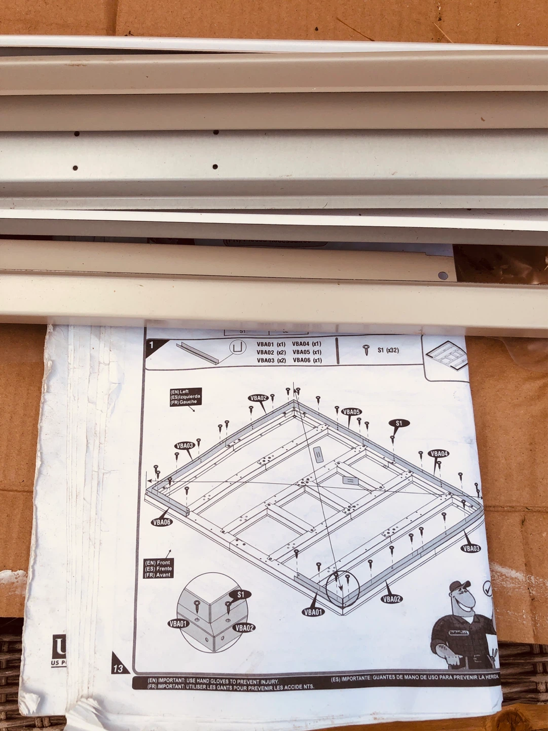 Shed Frame Parts with Instructions - photo 2