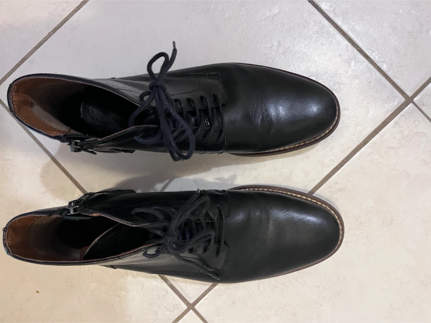 ALDO Black Zipper Boots US 7