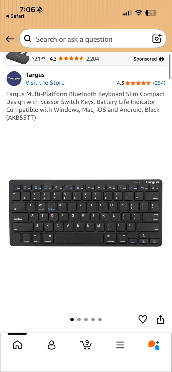 Targus Multi-Platform Bluetooth Keyboard - photo 3