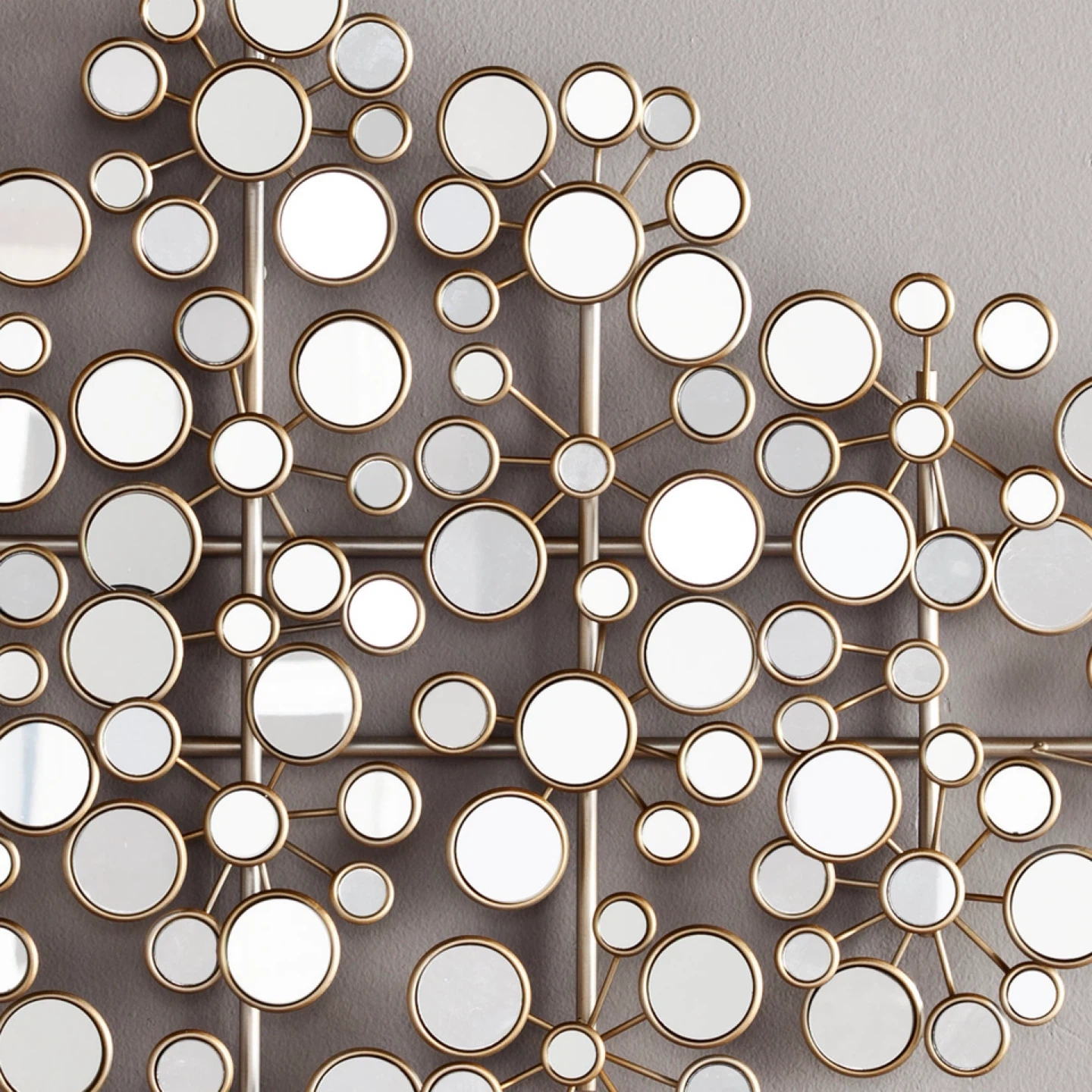 Circular Mirrored Abstract Wall Decor on Metal - photo 3