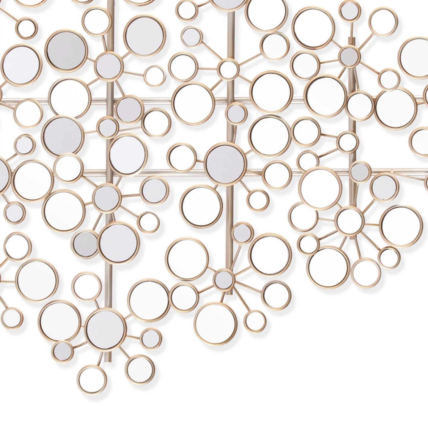 Circular Mirrored Abstract Wall Decor on Metal - photo 4