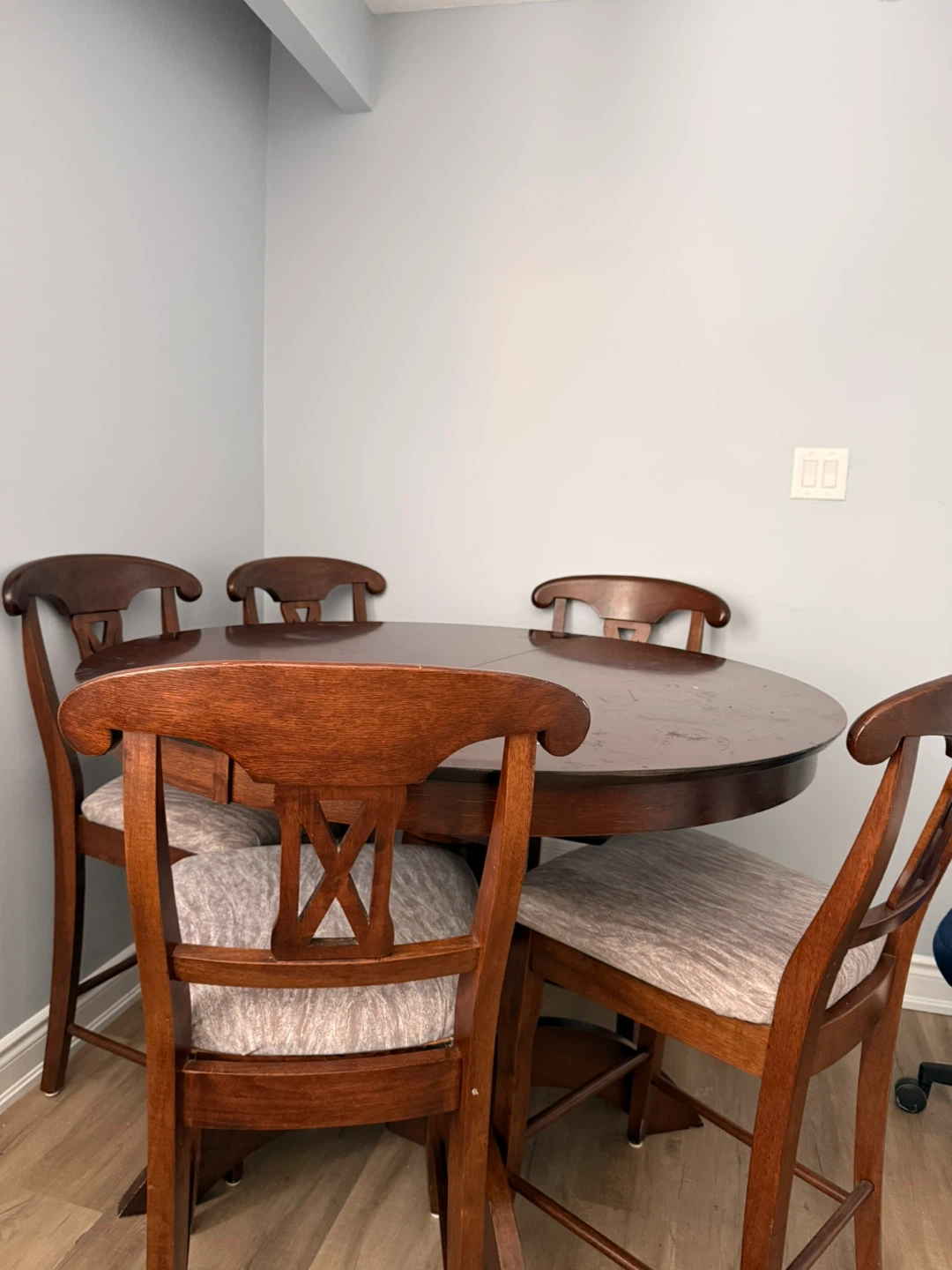 Wooden Dining Set with 5 Chairs
