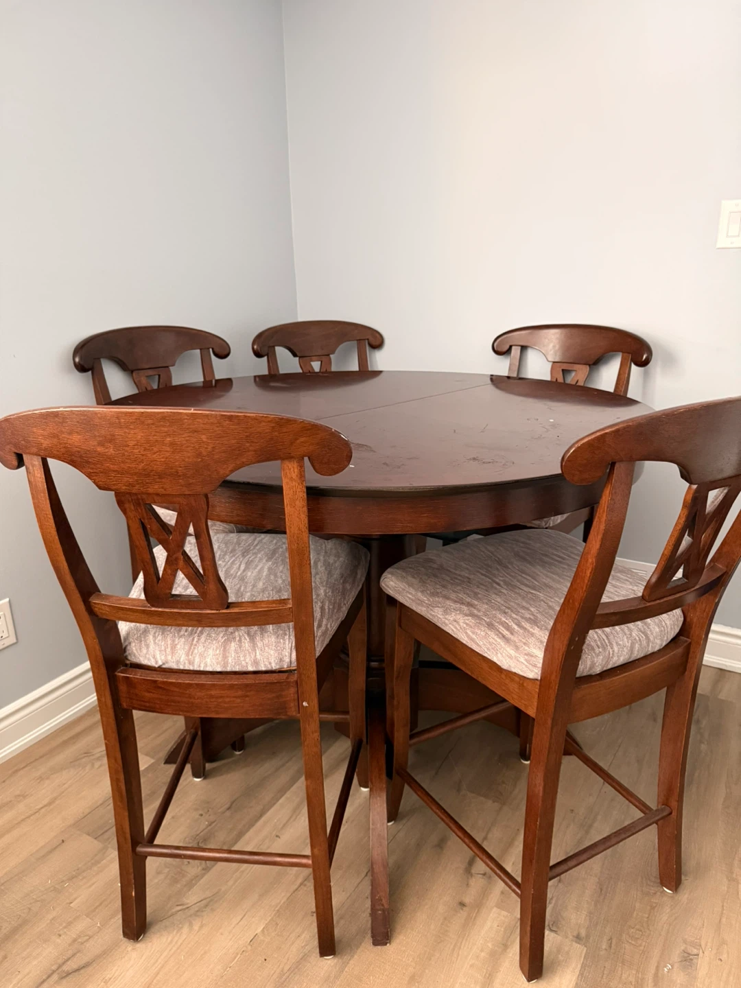 Wooden Dining Set with 5 Chairs - photo 2
