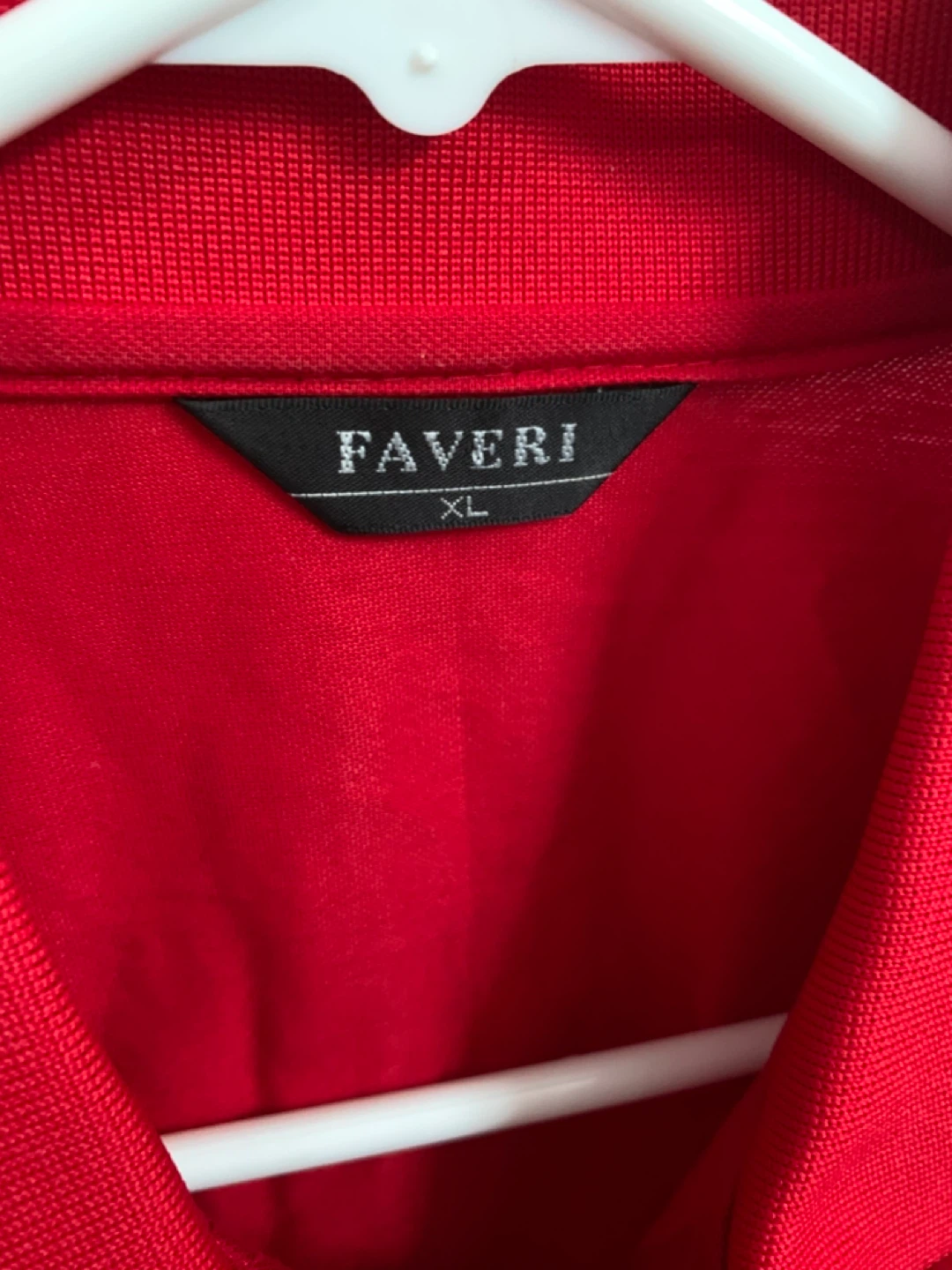 FAVERI Red Long Sleeve Polo Shirt XL ⚽ - photo 2